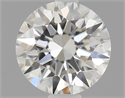 0.60 Carats, Round Diamond with Excellent Cut, I Color, VVS1 Clarity and Certified by GIA
