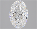 2.50 Carats, Oval Diamond with  Cut, D Color, VVS2 Clarity and Certified by GIA