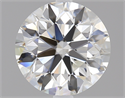 1.70 Carats, Round Diamond with Excellent Cut, F Color, VVS2 Clarity and Certified by GIA