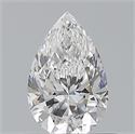 Natural Diamond 0.60 Carats, Pear with  Cut, E Color, VS2 Clarity and Certified by GIA