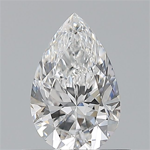 Picture of Natural Diamond 0.60 Carats, Pear with  Cut, E Color, VS2 Clarity and Certified by GIA