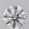 Natural Diamond 3.01 Carats, Round with Excellent Cut, I Color, SI1 Clarity and Certified by GIA