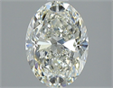 Natural Diamond 1.18 Carats, Oval with  Cut, J Color, SI1 Clarity and Certified by GIA