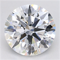 Lab Grown Diamond 4.57 Carats, Round with Excellent Cut, D Color, IF Clarity and Certified by GIA