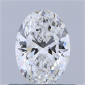 Natural Diamond 0.50 Carats, Oval with  Cut, E Color, VS2 Clarity and Certified by GIA