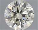 Natural Diamond 0.40 Carats, Round with Excellent Cut, N Color, SI2 Clarity and Certified by GIA