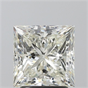 Natural Diamond 2.50 Carats, Princess with  Cut, K Color, VS2 Clarity and Certified by GIA