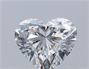 Natural Diamond 0.33 Carats, Heart with  Cut, D Color, VVS2 Clarity and Certified by GIA