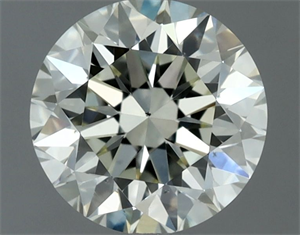 Picture of Natural Diamond 0.91 Carats, Round with Excellent Cut, K Color, VS2 Clarity and Certified by IGI