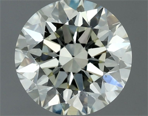Picture of Natural Diamond 0.91 Carats, Round with Excellent Cut, K Color, VS2 Clarity and Certified by IGI