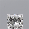 Natural Diamond 0.35 Carats, Princess with  Cut, D Color, VVS1 Clarity and Certified by GIA