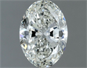 Natural Diamond 0.62 Carats, Oval with  Cut, H Color, IF Clarity and Certified by IGI