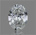 Natural Diamond 0.72 Carats, Oval with  Cut, G Color, SI2 Clarity and Certified by GIA