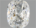 Diamante Natural 0.60 quilates, Del cojín , Color F, claridad VVS1 y certificado GIA