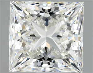 Picture of Natural Diamond 1.22 Carats, Princess with  Cut, I Color, VVS1 Clarity and Certified by GIA