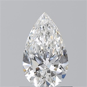 Picture of Natural Diamond 0.71 Carats, Pear with  Cut, E Color, VS2 Clarity and Certified by GIA