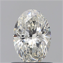 Natural Diamond 0.62 Carats, Oval with  Cut, G Color, VS2 Clarity and Certified by GIA
