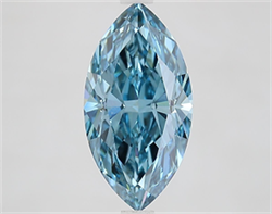 Picture of Lab Grown Diamond 2.59 Carats, Marquise with  Cut, Fancy Vivid Blue Color, VVS2 Clarity and Certified by IGI