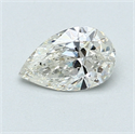 0.70 Carats, Pear Diamond with  Cut, I Color, SI1 Clarity and Certified by GIA