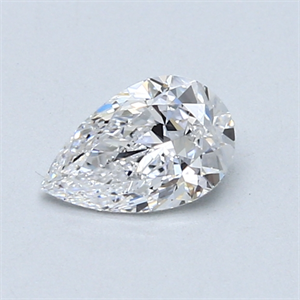 Picture of 0.60 Carats, Pear Diamond with  Cut, D Color, SI1 Clarity and Certified by GIA