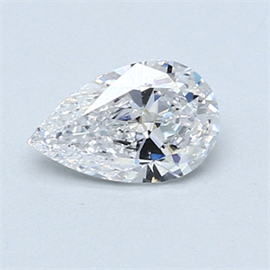Picture of 0.60 Carats, Pear Diamond with  Cut, D Color, VS2 Clarity and Certified by GIA