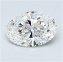 2.54 quilates, Ovalado Diamante , Color F, claridad VS2 y certificado por GIA