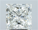 Natural Diamond 3.00 Carats, Princess with  Cut, I Color, VVS1 Clarity and Certified by GIA