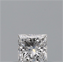 Natural Diamond 0.23 Carats, Princess with  Cut, D Color, VS2 Clarity and Certified by GIA