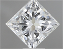 Diamante Natural 0.50 quilates, Princesa , Color F, claridad VS1 y certificado IGI