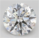 Lab Grown Diamond 5.60 Carats, Round with Excellent Cut, E Color, VVS1 Clarity and Certified by GIA