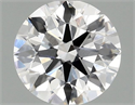 Lab Grown Diamond 1.53 Carats, Round with Ideal Cut, F Color, VS1 Clarity and Certified by IGI