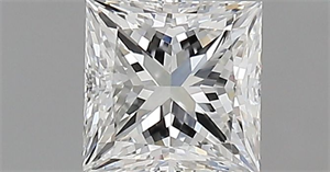 Picture of Natural Diamond 0.60 Carats, Princess with  Cut, G Color, VVS2 Clarity and Certified by GIA