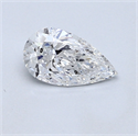 0.52 Carats, Pear Diamond with  Cut, E Color, SI2 Clarity and Certified by GIA