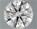Lab Grown Diamond 1.10 Carats, Round with Excellent Cut, D Color, VS2 Clarity and Certified by GIA
