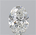 Natural Diamond 1.20 Carats, Oval with  Cut, H Color, VS1 Clarity and Certified by GIA