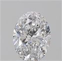 Natural Diamond 1.20 Carats, Oval with  Cut, F Color, SI2 Clarity and Certified by GIA