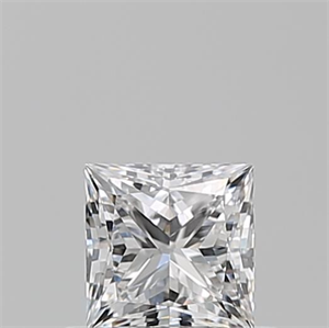 Picture of Natural Diamond 0.54 Carats, Princess with  Cut, E Color, VS1 Clarity and Certified by GIA