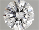 Lab Grown Diamond 1.01 Carats, Round with Ideal Cut, D Color, VVS2 Clarity and Certified by IGI