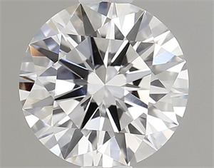 Picture of Lab Grown Diamond 1.01 Carats, Round with Ideal Cut, D Color, VVS2 Clarity and Certified by IGI