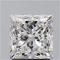 Natural Diamond 2.01 Carats, Princess with  Cut, G Color, SI1 Clarity and Certified by GIA
