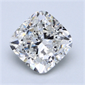 1.59 Carats, Cushion Diamond with  Cut, G Color, SI1 Clarity and Certified by GIA