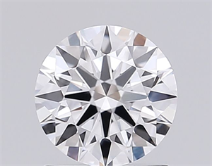 Picture of Lab Grown Diamond 1.09 Carats, Round with Ideal Cut, D Color, VVS2 Clarity and Certified by IGI