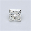 Natural Diamond 0.60 Carats, Princess with  Cut, I Color, VVS1 Clarity and Certified by GIA