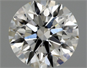 Natural Diamond 0.54 Carats, Round with Excellent Cut, H Color, SI1 Clarity and Certified by GIA