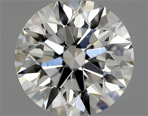 Picture of Natural Diamond 0.54 Carats, Round with Excellent Cut, H Color, SI1 Clarity and Certified by GIA