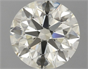 Natural Diamond 0.70 Carats, Round with Excellent Cut, K Color, VVS2 Clarity and Certified by IGI