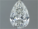 Natural Diamond 0.60 Carats, Pear with  Cut, H Color, VS2 Clarity and Certified by GIA