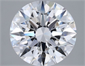 Lab Grown Diamond 2.72 Carats, Round with Excellent Cut, D Color, VVS2 Clarity and Certified by GIA