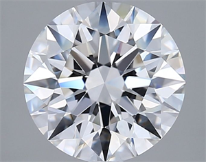 Picture of Lab Grown Diamond 2.72 Carats, Round with Excellent Cut, D Color, VVS2 Clarity and Certified by GIA