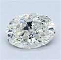 Diamante Natural 1.30 quilates, Ovalado , Color I, claridad VVS2 y certificado GIA